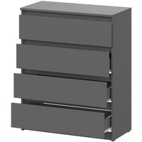 Комод Mio Tesoro Денвер 4 ящика (графит серый)