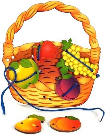 Шнуровка Нескучные игры Корзина с фруктами 7929/65