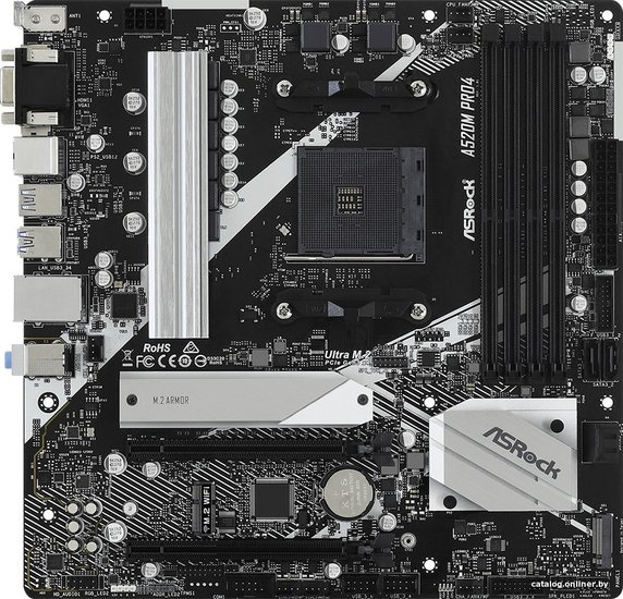 ASROCK　A520M Pro4　AM4 Amazon.com: ASRock A520M Phantom Gaming 4 AM4 AMD A520 SATA