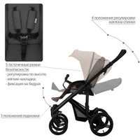 Универсальная коляска BEBETTO Magnum Prima (2 в 1, 05/зеленая кожа)
