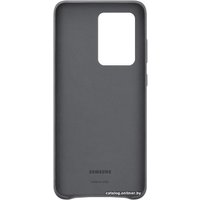 Чехол для телефона Samsung Leather Cover для Samsung Galaxy S20 Ultra (серый)