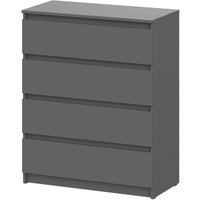 Комод Mio Tesoro Денвер 4 ящика (графит серый)