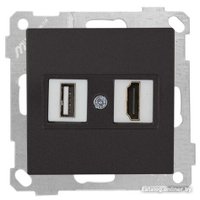 Розетка HDMI Mutlusan 2100-459-0184 (черный)