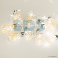 Светодиодная гирлянда роса Neon-Night Ретро-лампы 303-076 (теплый белый)