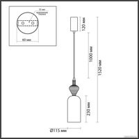 Подвесная люстра Odeon Light Palleta 5045/12LB