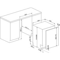Встраиваемая посудомоечная машина Smeg STL7322BL
