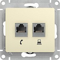 Розетка компьютерная Systeme Electric Glossa GSL000285