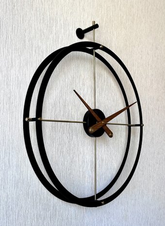 Настенные часы BALANCE HOME DUO 80 см (черный)