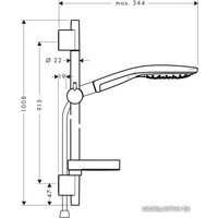 Душевой гарнитур  Hansgrohe Raindance Select S 150 (27803400)