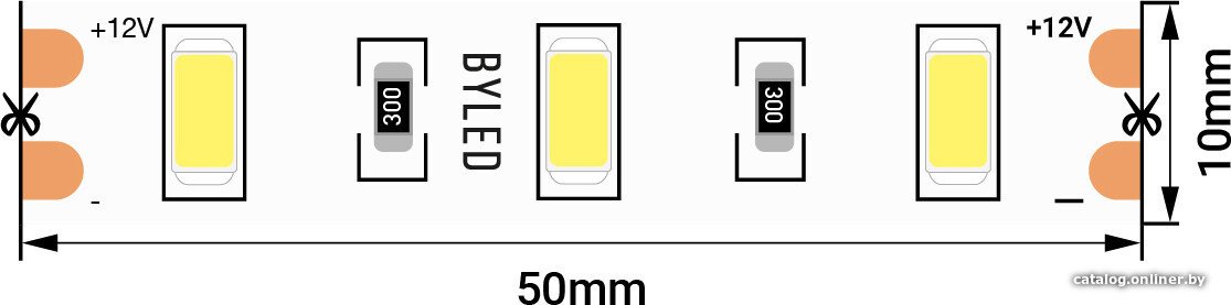 Светодиодная лента Byled BLS5630-60-12-12-WW