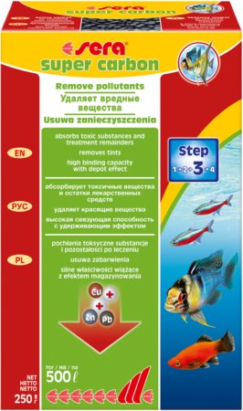 Наполнитель фильтра Sera Super Carbon 250 г