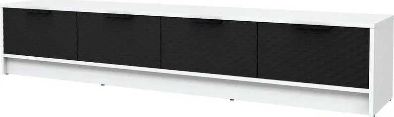 

Тумба Интерлиния ТВ Концепт КТ-ТВ4-35 Техно (белый платинум/черный)