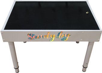 Световой стол Sendy Световой с большой крышкой (белый/грифельная меловая доска)