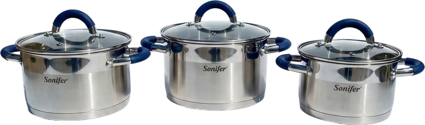 Набор кастрюль Sonifer SF-1194 (3шт, с крышками)