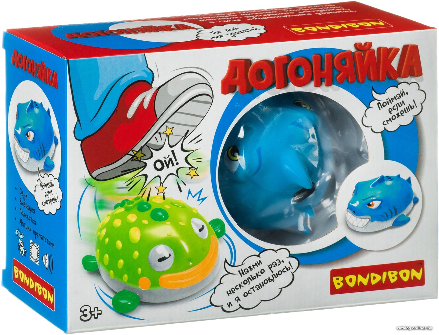 Развивающая игрушка Bondibon Догоняйка акула ВВ4292