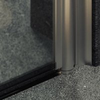 Душевая дверь MaybahGlass 198x60 MGD-802-5 (сатин стекло/хром матовый)
