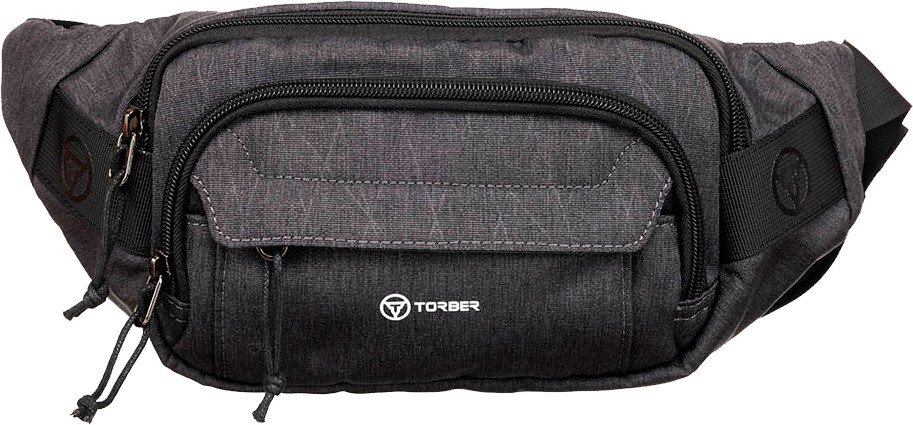 

Сумка на пояс Torber T9424-3G (серый)