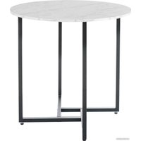 Кухонный стол Signal Alto II ALTOIIBMAC80 (белый мрамор/черный)