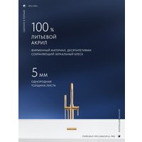 Ванна Wellsee Graceful Pro 140x74 230901004 (отдельностоящая ванна белый глянец, экран, ножки, сифон-автомат золото)