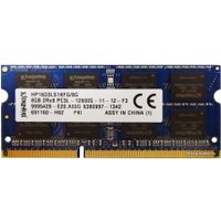 Оперативная память Kingston 4GB DDR3 SODIMM PC3-12800 [HP16D3LS1KFG/4G]