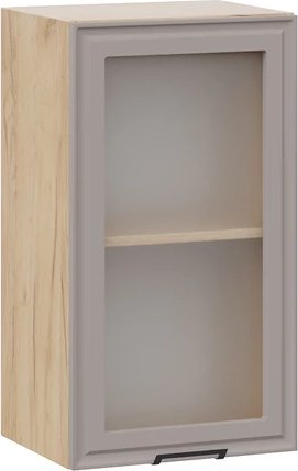 

Шкаф навесной Трия Белладжио 1ВВ4С с одной дверью (дуб крафт золотой/софт капучино)