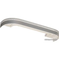 Карниз для штор Legrand Греция 48067519 (2.4 м, трехрядный, серебро)