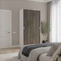 Шкаф-купе Кортекс-мебель Лагуна ШК01-00 (белый/орех элия)