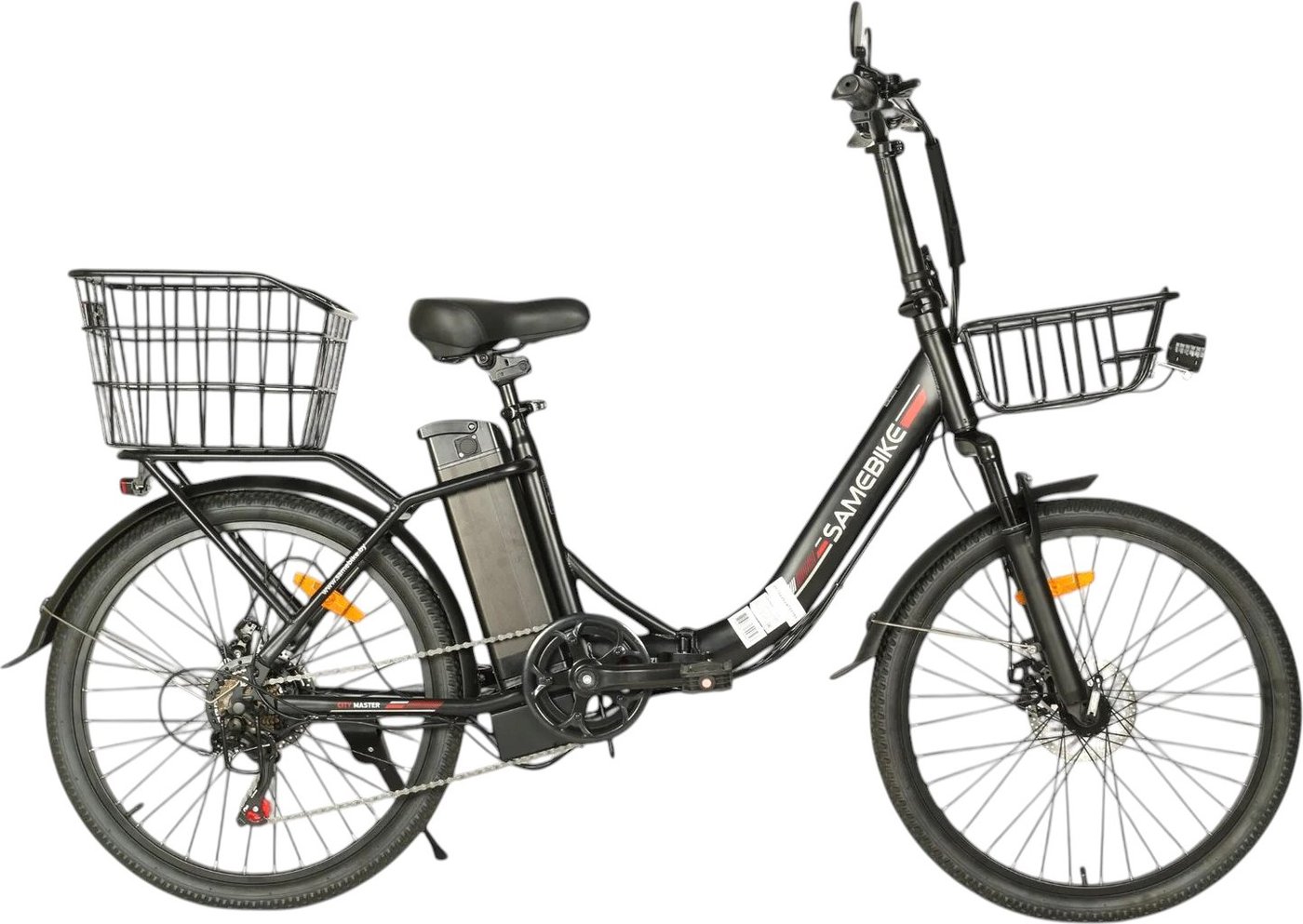 

Электровелосипед SameBike City Master MY-E04 (черный, разобранный, в коробке)