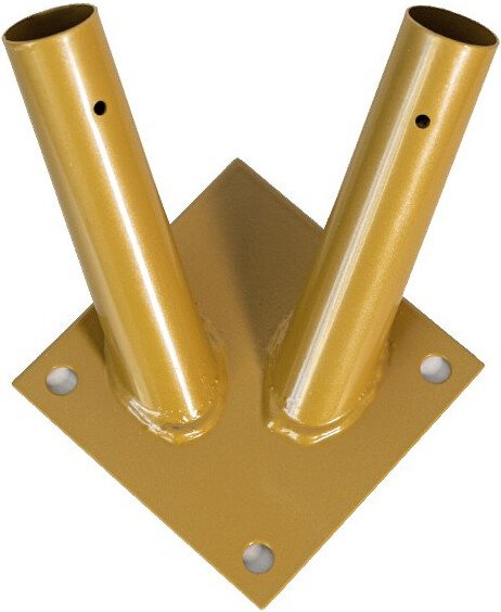 Кронштейн МирФлагов на два флага (золото)