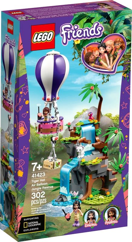 

Конструктор LEGO Friends 41423 Джунгли: спасение тигра на воздушном шаре