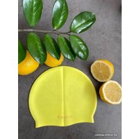 Шапочка для плавания Elous EL009 (лица, желтый)