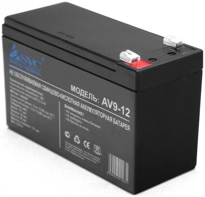 

Аккумулятор для ИБП SVC AV9-12 (12В/9 А·ч)