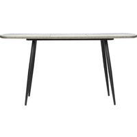 Кухонный стол ВВР Раздвижной пластиковый (лавант/бетон светлый/черный конус 110-150/70)