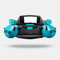 Моторно-гребная лодка Gladiator E420X PRO (черный/бирюзовый)
