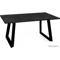 Кухонный стол DikLine ZLS140 Black (мрамор блэк)