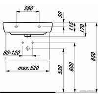 Умывальник Laufen PRO 8189520001041 60x48