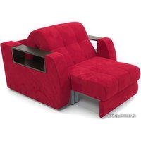 Кресло-кровать Мебель-АРС Барон №3 (микровельвет, красный кордрой)