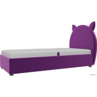 Кровать Mebelico Бриони 820х1880 (микровельвет, фиолетовый)