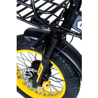 Электровелосипед Minako F10 Dual PRO 2025 (черный/желтый)