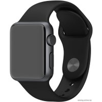 Умные часы Apple Watch Sport 38mm Space Gray with Black Sport Band (MJ2X2)