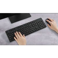 Офисный набор Xiaomi Mi Wireless Keyboard and Mouse Combo WXJS01YM (черный, нет кириллицы)