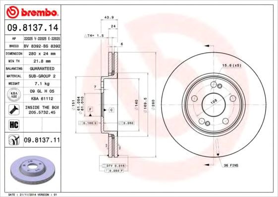 

Brembo 09813714