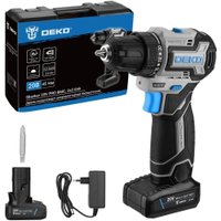 Дрель-шуруповерт Deko Sharker 20V PRO 084-1035 (с 2-мя АКБ, кейс)