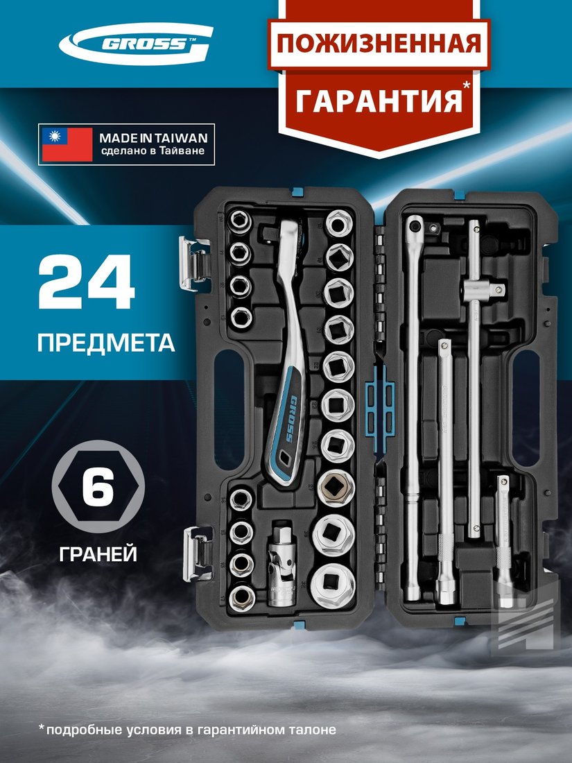 

Универсальный набор инструментов GROSS 14147 (24 предмета)