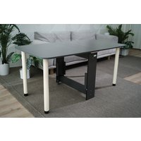 Стол-книга Stoloff Мечта 1600x850 (антрацит, опоры вкручиваемые, углы закругленные с роликами и ручками)