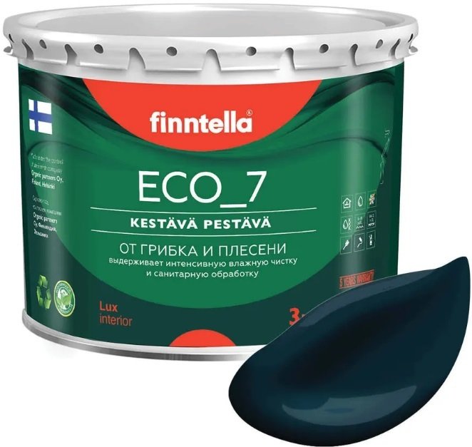 

Краска Finntella Eco 7 Ukonilma F-09-2-3-FL008 2.7 л (темно-сине-зеленый)