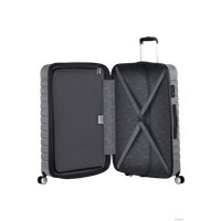 Чемодан-спиннер American Tourister Flashline Sky Silver 78 см