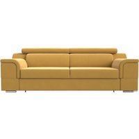 Диван Лига диванов Лига-003 117113 (микровельвет желтый)