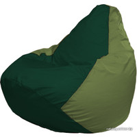 Кресло-мешок Flagman Груша Г2.1-410 (тёмно-зелёный/оливковый)
