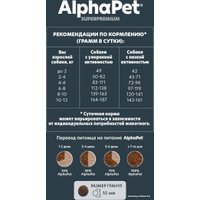 Сухой корм для собак AlphaPet Superpremium Adult с индейкой и рисом для взрослых мелких пород 3 кг